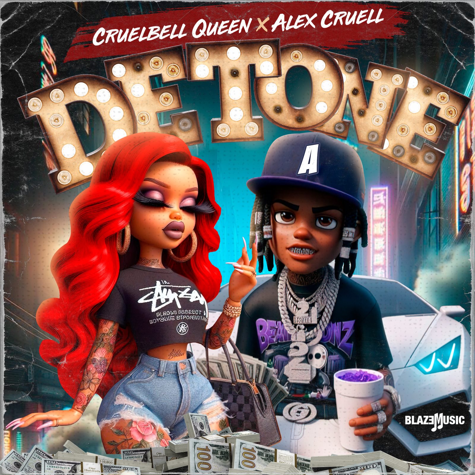 Cruelbell Queen ft Alex Cruell - Detone (Prod By FJ49)